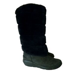 Timberland kickadilla Black fur suede boots
